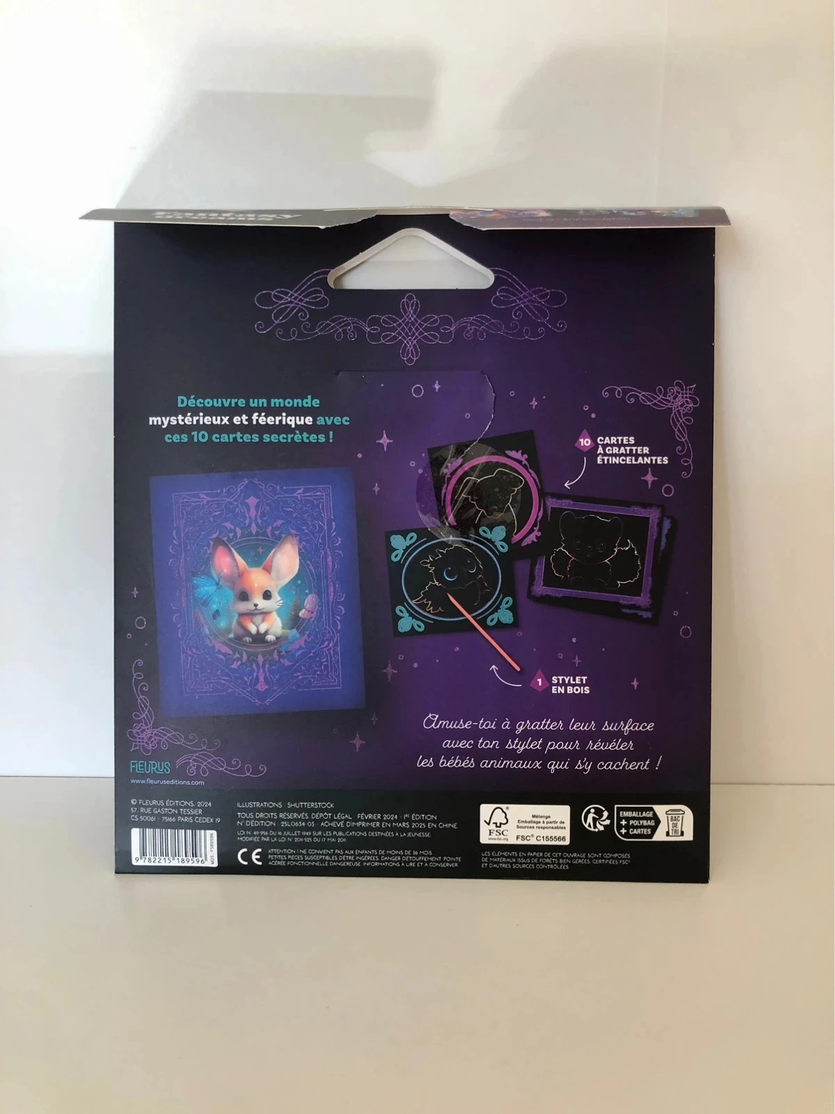 Tarjetas para rascar brillantes – Bebés animales – photo 2
